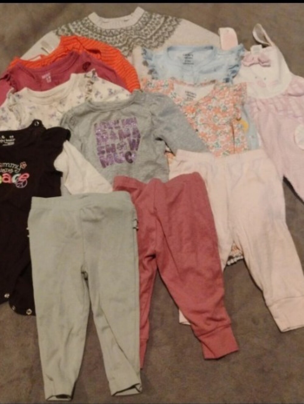 Huge Baby Girl Clothes Lot 11pc Carter's/Garanimals/Jumping Beans - 6-9m
